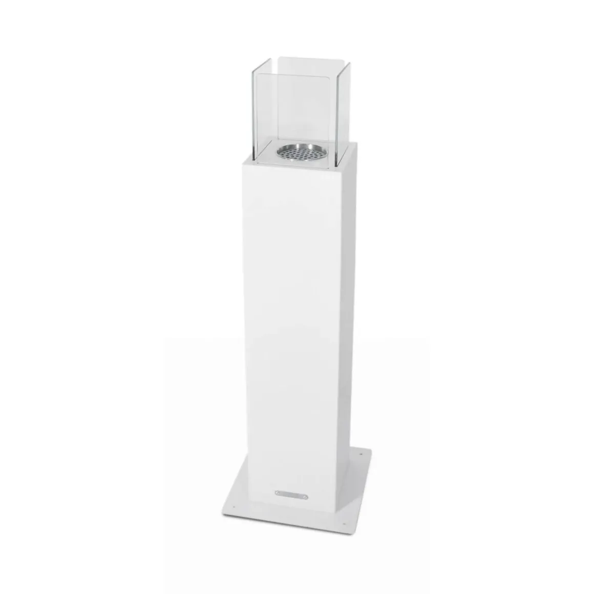 Camini A Bioetanolo > Dmora Camino a bioetanolo da tavolo 20x20x70h cm - Arba Bianco