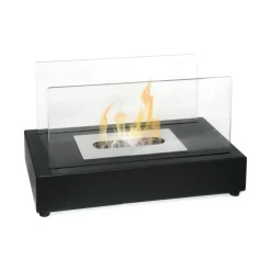 Camini A Bioetanolo > Dmora Camino a bioetanolo da tavolo 35x35x55h cm - Agazzano Marrone