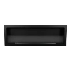 Camini A Bioetanolo > Dmora Camino a Bioetanolo Capacità 1.25 lt Superficie Riscaldabile 30 120x15x40h cm, Potenza (kw) 3 - Pompiano Nero