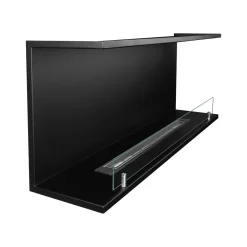 Camini A Bioetanolo > Dmora Camino a Bioetanolo Capacità 1.5 lt Superficie Riscaldabile 30 90x15x40h cm, Potenza (kw) 3 - Guardea Nero