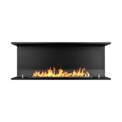 Camini A Bioetanolo > Dmora Camino a Bioetanolo Capacità 1.5 lt Superficie Riscaldabile 30 90x15x40h cm, Potenza (kw) 3 - Guardea Nero