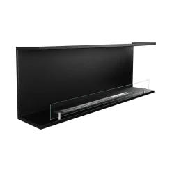 Camini A Bioetanolo > Dmora Camino a Bioetanolo Capacità 1.5 lt Superficie Riscaldabile 30 90x15x40h cm, Potenza (kw) 3 - Guardea Nero