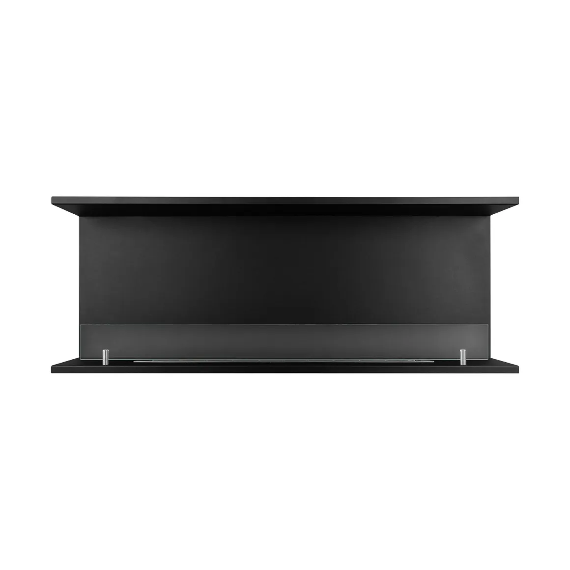 Camini A Bioetanolo > Dmora Camino a Bioetanolo Capacità 1.5 lt Superficie Riscaldabile 30 90x15x40h cm, Potenza (kw) 3 - Guardea Nero