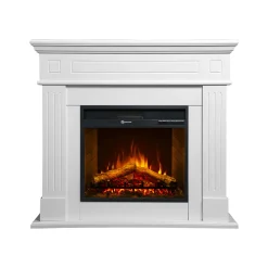Camino Elettrico Bianco Superficie Riscaldabile 30 Potenza (kw) 0.9/1.8 110x25x95h cm, Indoor - Sola