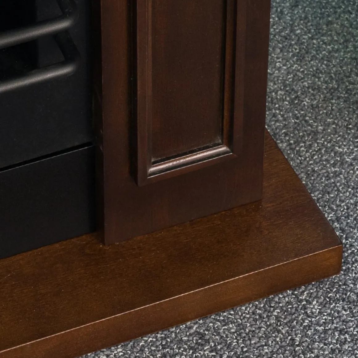 Camino Elettrico Marrone Noce Superficie Riscaldabile 30 Potenza (kw) 0.9/1.8 89x28x90h cm, Indoor - Versiggia