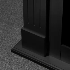 Camini Elettrici > Dmora Camino Elettrico Superficie Riscaldabile 30 Potenza (kw) 0.9/1.8 58x17x52h cm, Indoor - Gavardo Nero