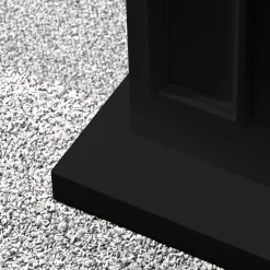Camini Elettrici > Dmora Camino Elettrico Superficie Riscaldabile 30 Potenza (kw) 0.9/1.8 96x35x96h cm, Indoor - Limbiate Nero