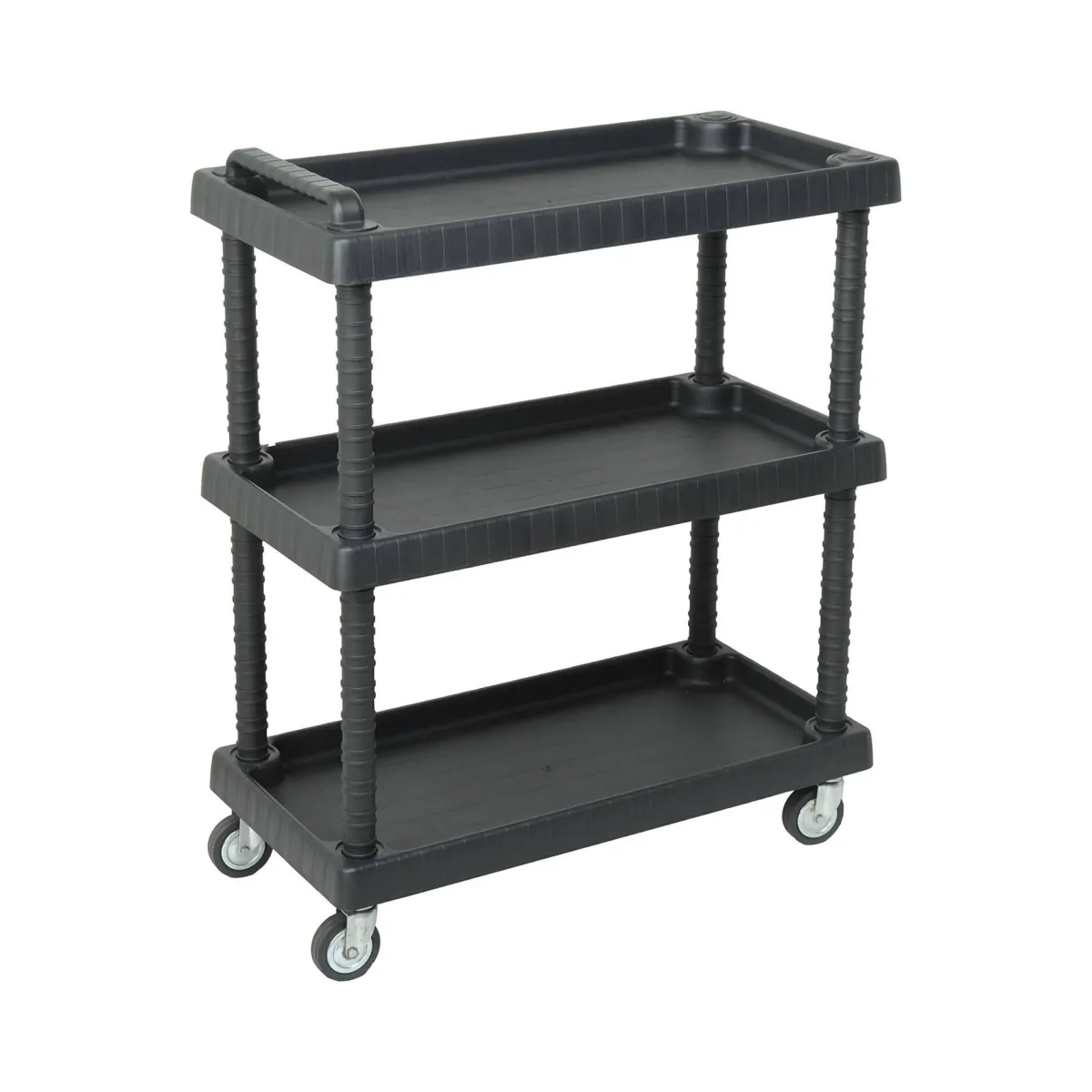Carrelli > Dmora Carrello Vinci, 75x38h92 cm, Antracite Nero Antracite