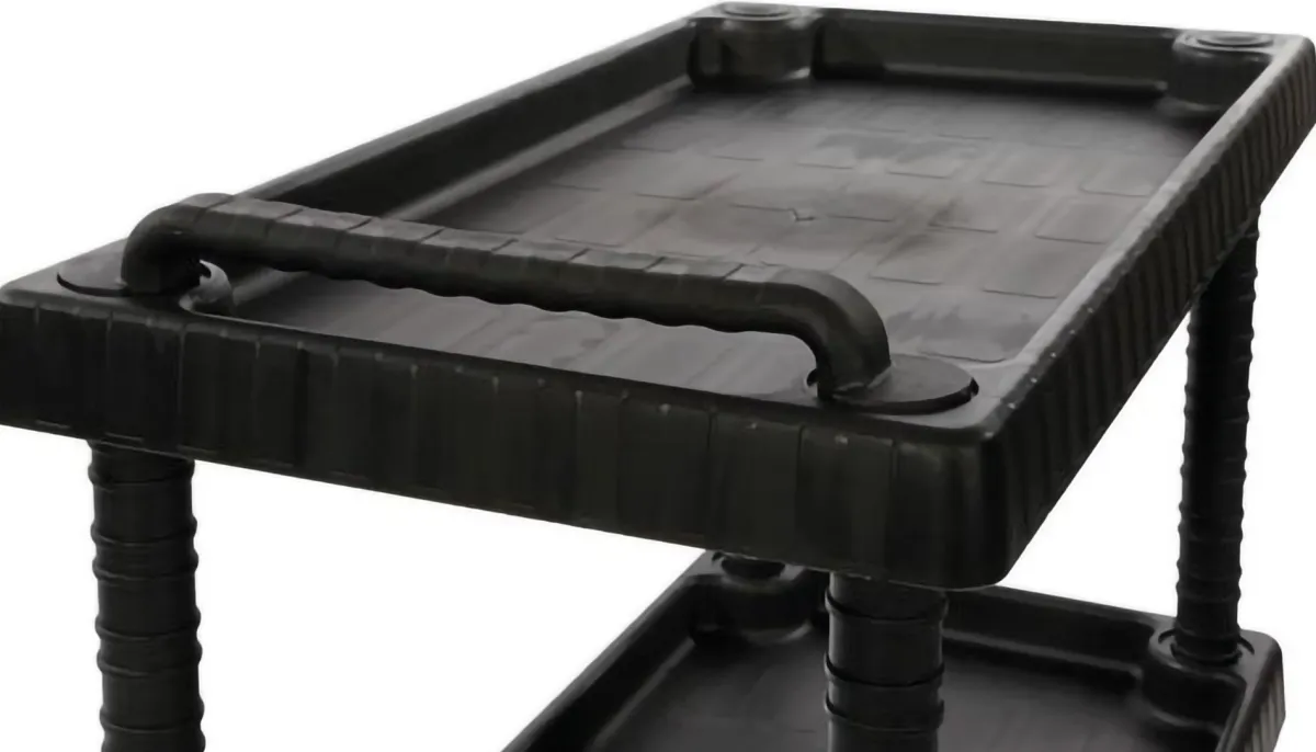 Carrelli > Dmora Carrello Vinci, 75x38h92 cm, Antracite Nero Antracite