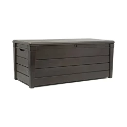 Cassapanche|Cassapanche Da Esterno > Dmora Cassapanca outdoor impermeabile 145x69x60h cm - Wawa Marrone