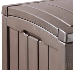 Cassapanche|Cassapanche Da Esterno > Dmora Cassapanca outdoor resistente 128x65x61h cm - Sorel Marrone
