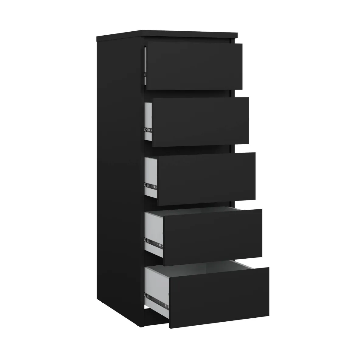 Cassettiera alta nera 50x111h cm - Achaldi