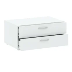 Cassettiere > Dmora Cassettiera bassa bianca 74x35h cm - Piatto Bianco