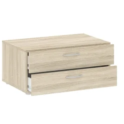 Cassettiera bassa rovere 74x35h cm - Piatto