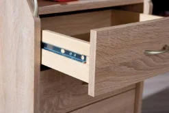 Cassettiere > Dmora Cassettiera 4 Cassetti Apertura Scorrevole 40x36x65h cm, Chiusura Scorrevole - Manco Beige