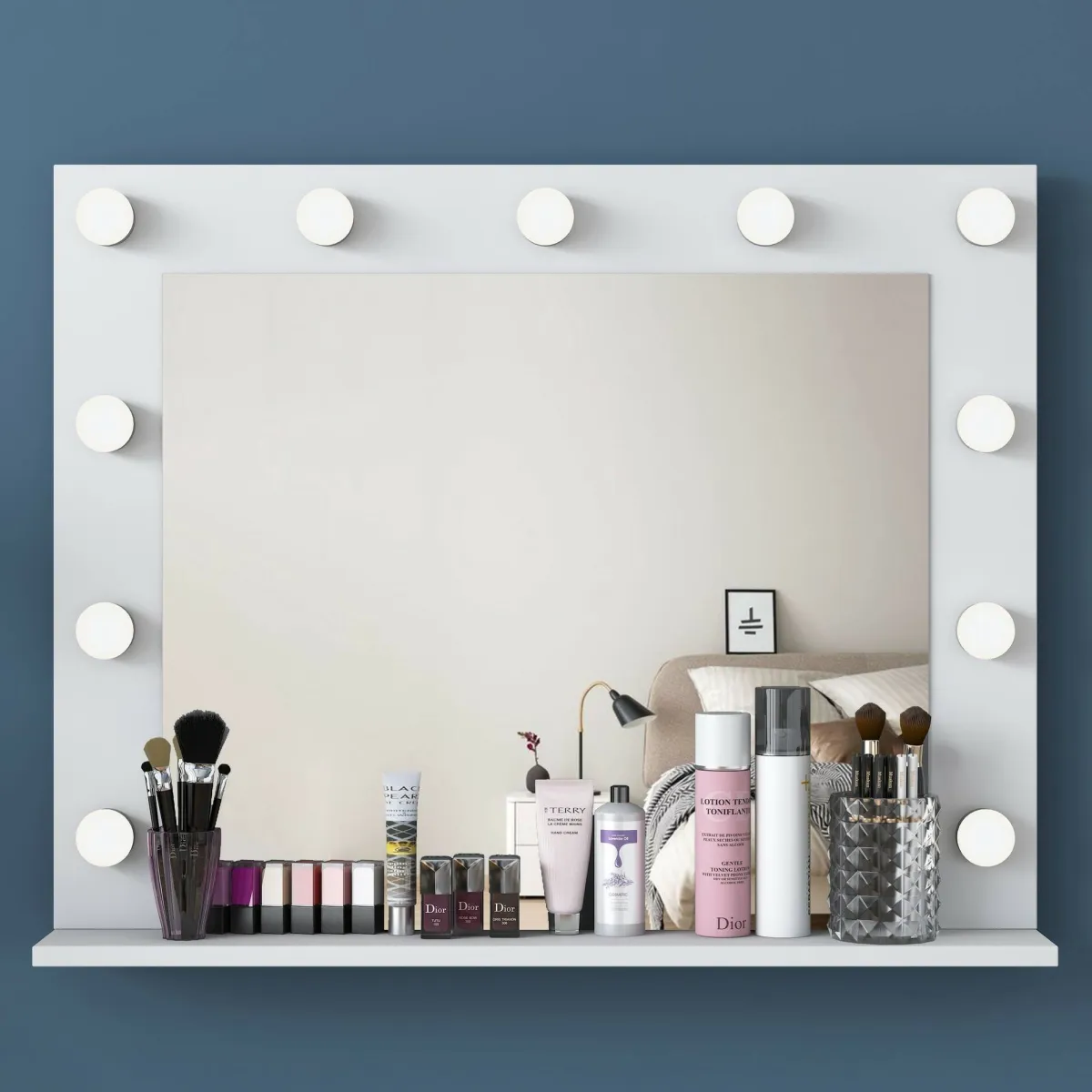 Cassettiere > Dmora Cassettiera 13 cassetti bianca 120x79h cm - Labico Bianco