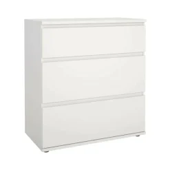 Cassettiera 3 cassetti bianca 76x83h cm - Aski