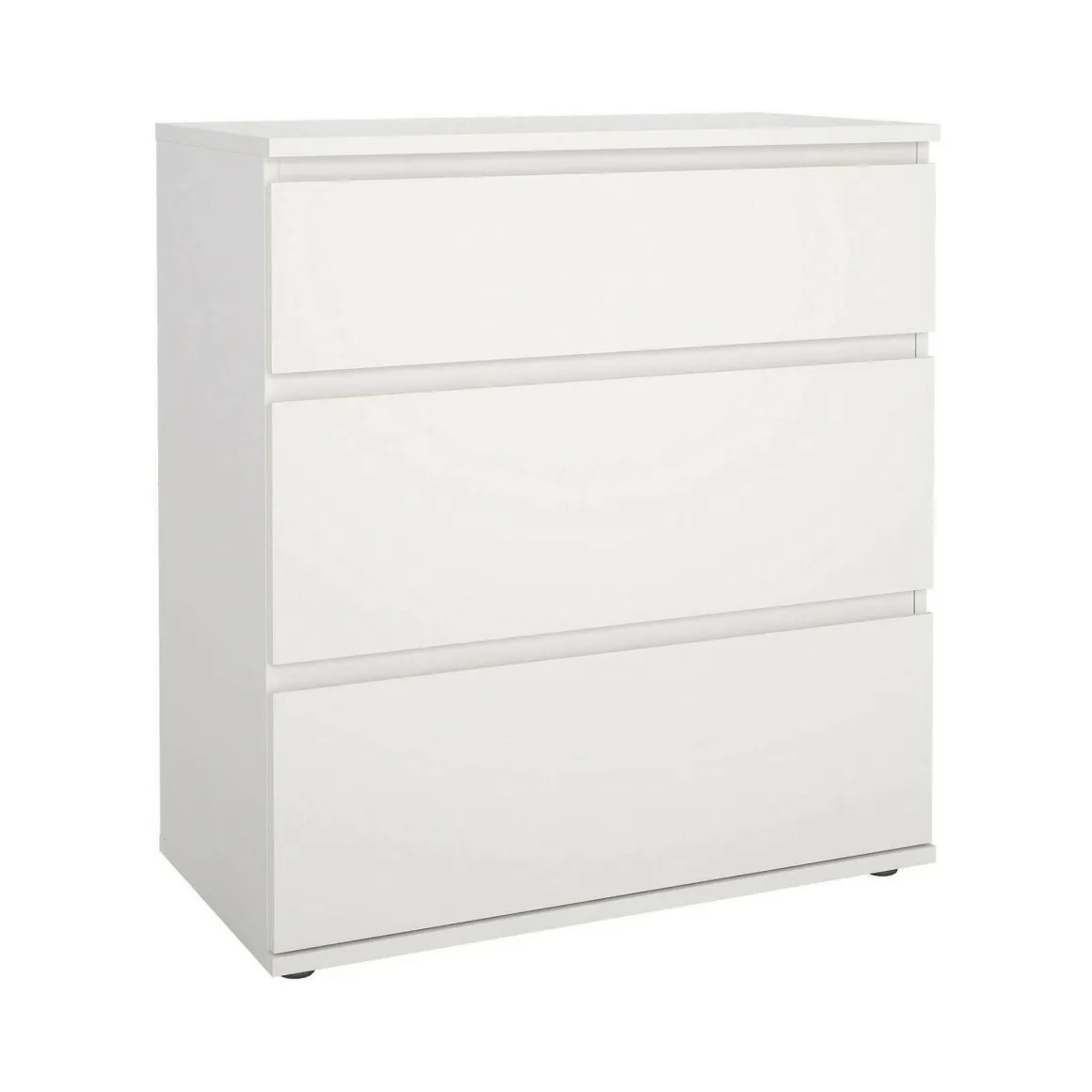 Cassettiera 3 cassetti bianca 76x83h cm - Aski