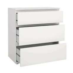 Cassettiera 3 cassetti bianca 76x83h cm - Aski