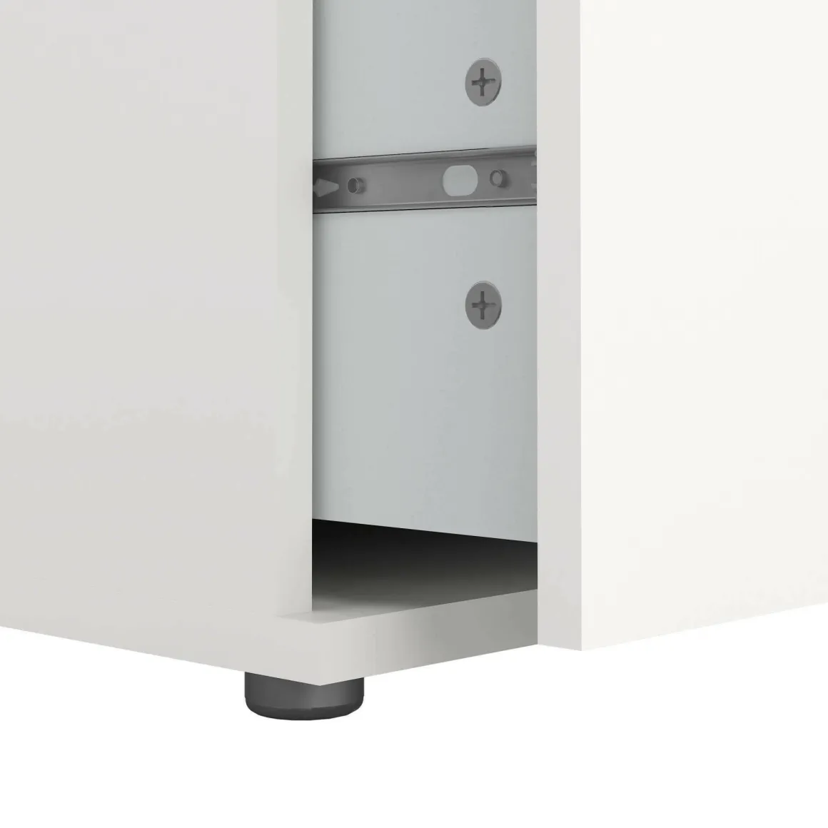 Cassettiera 3 cassetti bianca 76x83h cm - Aski