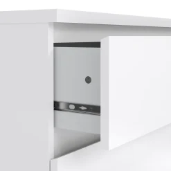Cassettiere > Dmora Cassettiera 3 cassetti bianca lucida 77x68h cm - Kajiki Bianco Lucido