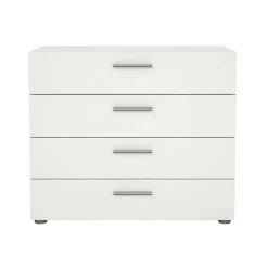 Cassettiera 4 cassetti bianca 80x68h cm - Arwen