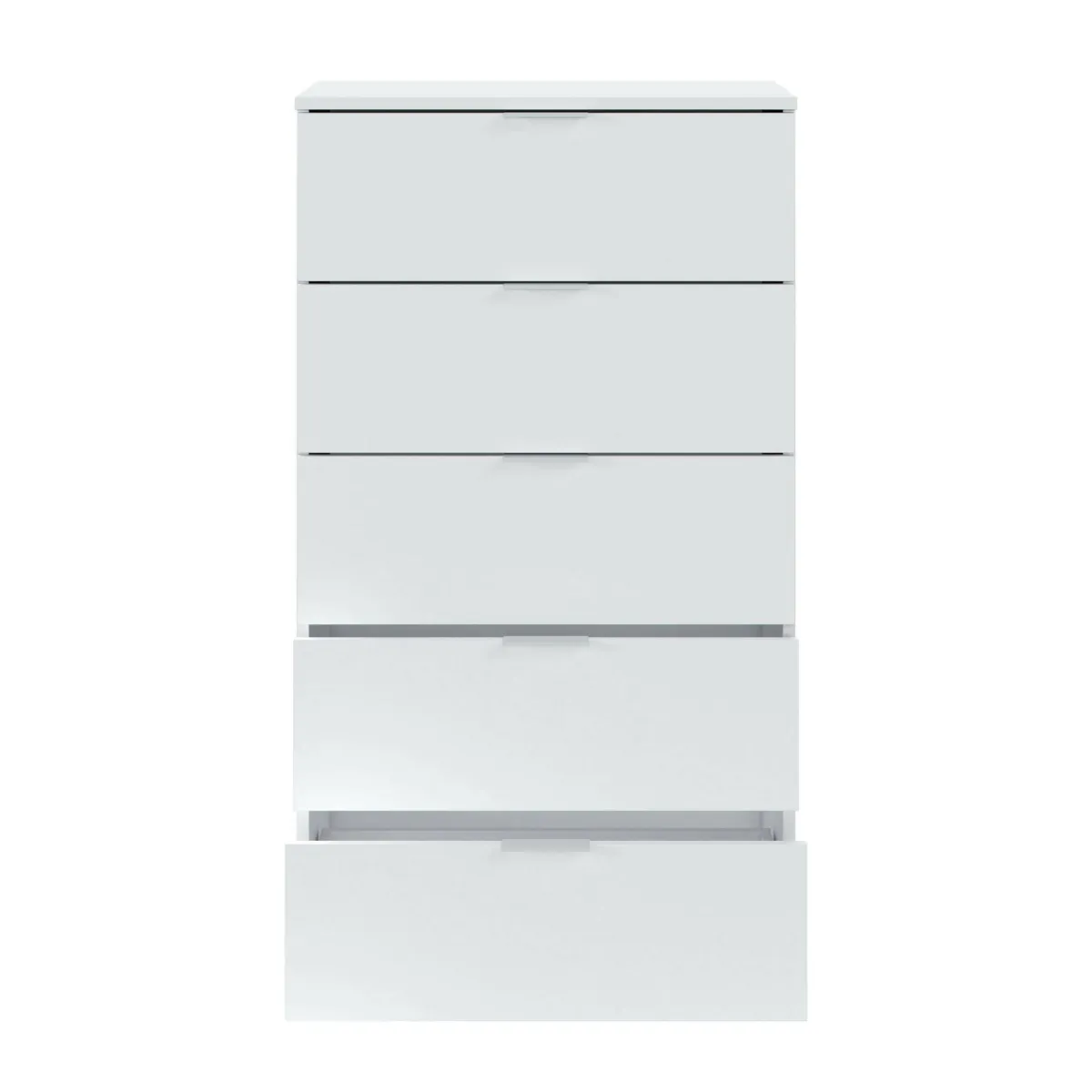 Salotto|Camera Da Letto > Dmora Cassettiera 5 cassetti bianca 60x110h cm - Armenia Bianco