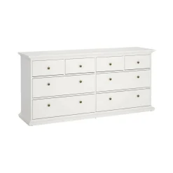 Cassettiera 8 cassetti bianca 183x86h cm - Asiagela
