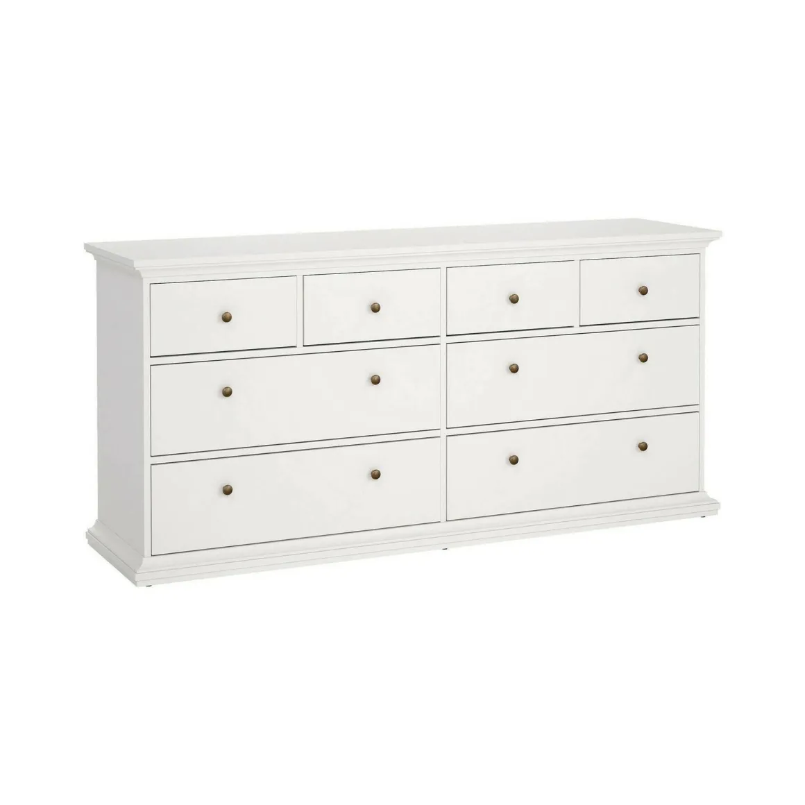 Cassettiera 8 cassetti bianca 183x86h cm - Asiagela
