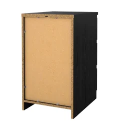 Cassettiere > Dmora Cassettiera 3 cassetti nera 50x70h cm - Accudino Nero