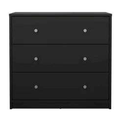Cassettiera 3 cassetti nera 72x68h cm - Alert