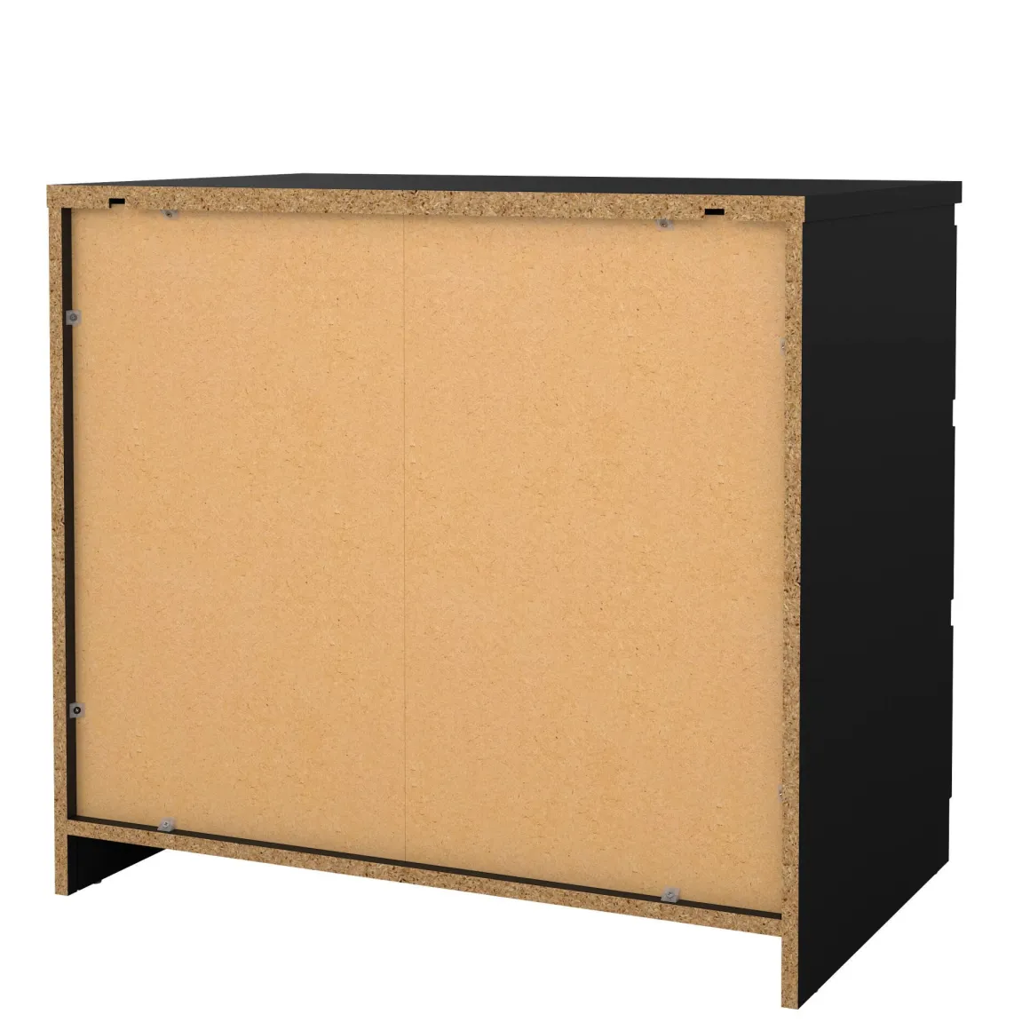 Cassettiera 3 cassetti nera 77x70h cm - Artic