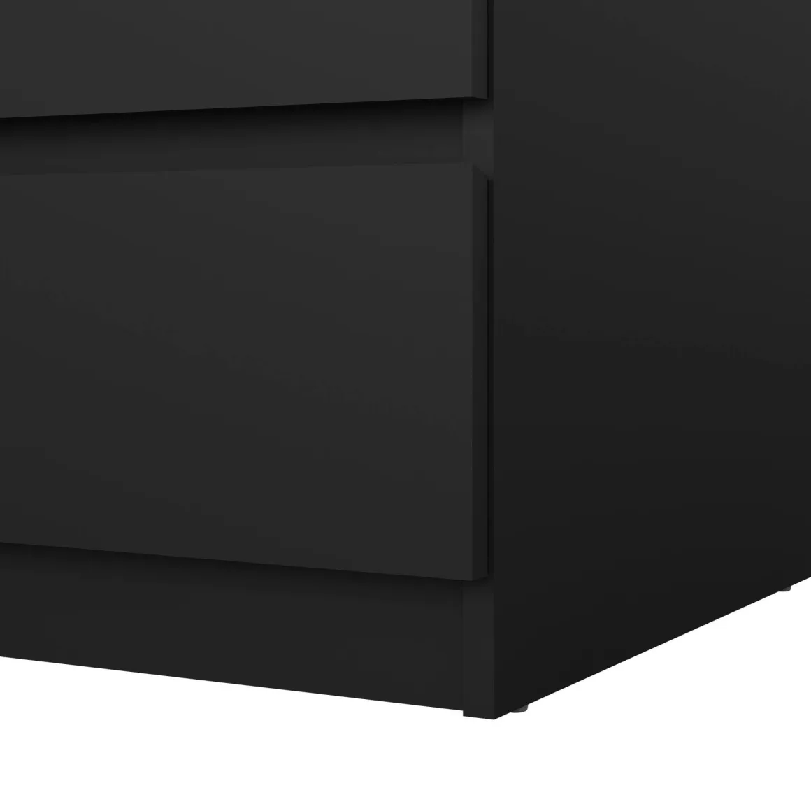 Cassettiera 3 cassetti nera 77x70h cm - Artic