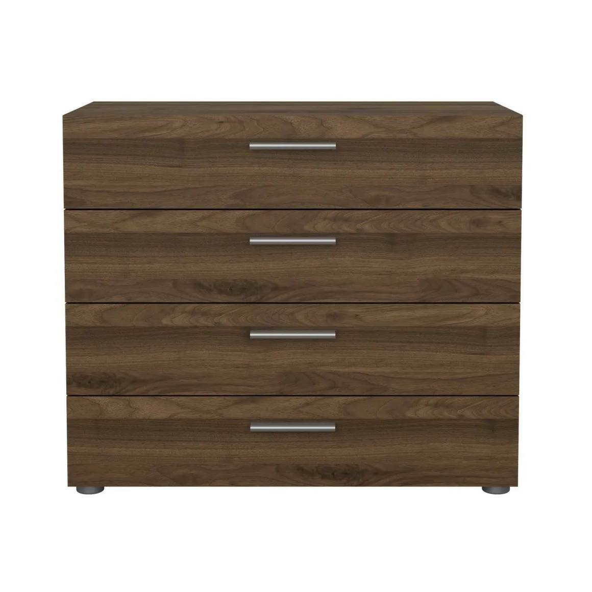 Cassettiera 4 cassetti noce 80x68h cm - Arwen