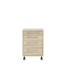 Cassettiere > Dmora Cassettiera 4 cassetti quercia 49x68h cm - Ariosto Marrone Quercia