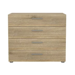 Cassettiera 4 cassetti quercia 80x68h cm - Arwen