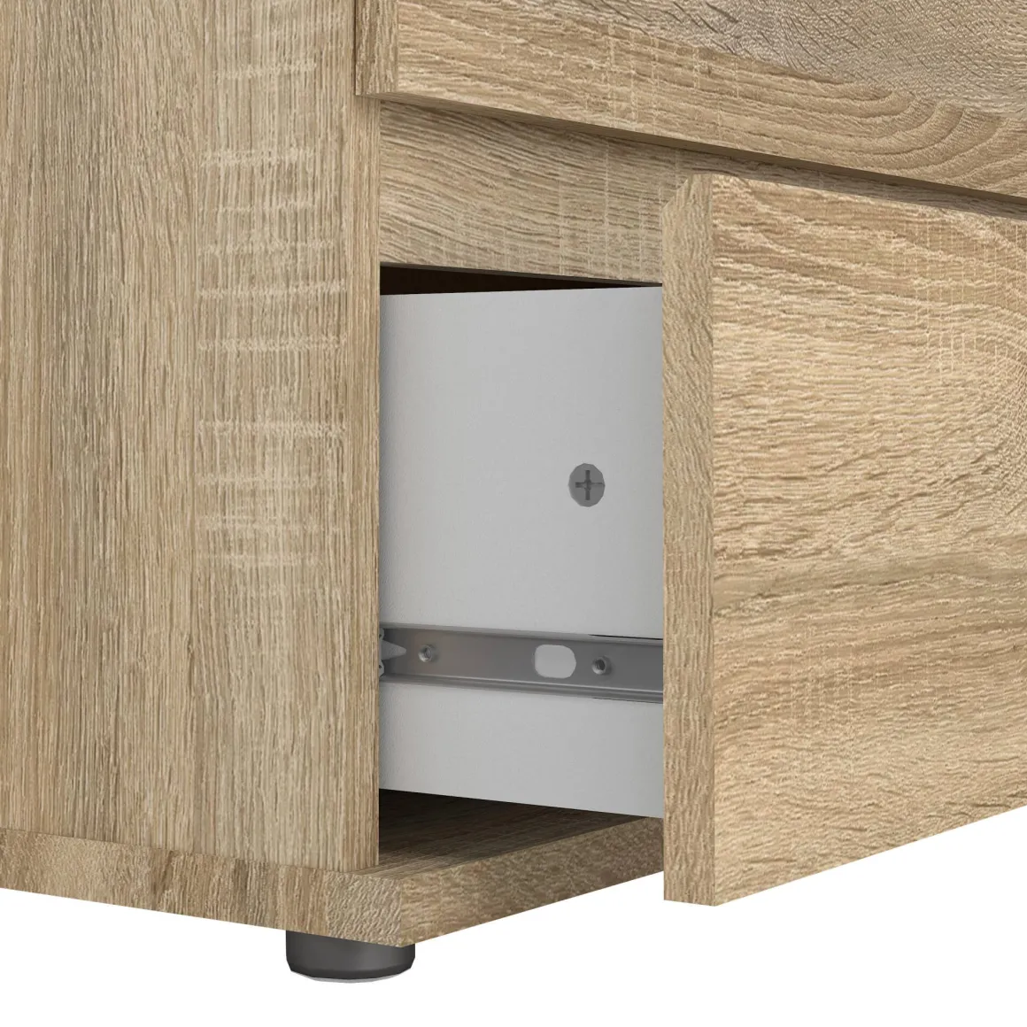 Cassettiera 5 cassetti quercia 76x106h cm - Arriba