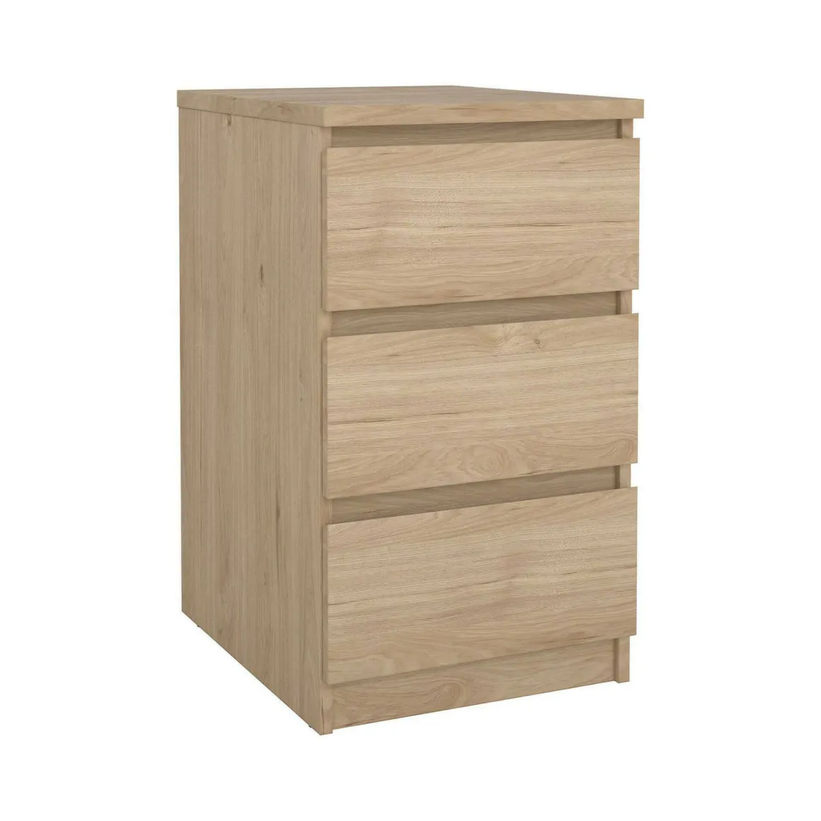 Cassettiera 3 cassetti rovere 50x70h cm - Accudino
