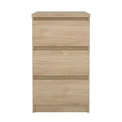 Cassettiera 3 cassetti rovere 50x70h cm - Accudino