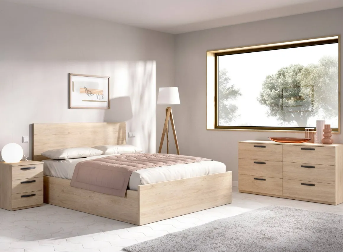 Cassettiera 6 cassetti rovere 140x72h cm - Arpel