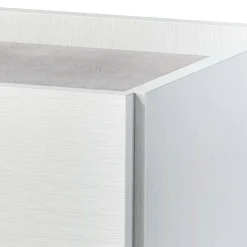 Salotto|Camera Da Letto > Dmora Cassettiera con maniglie bianca 78x95h cm - Aquilea Bianco