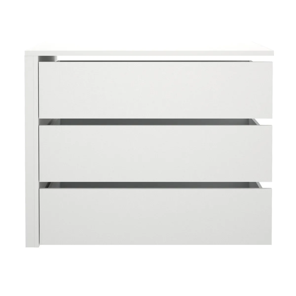 Cassettiere > Dmora Cassettiera con maniglie bianca 87x69h cm - Boulogne Bianco