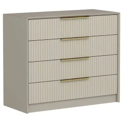 Cassettiera con maniglie cemento 100x85h cm - Nepartak