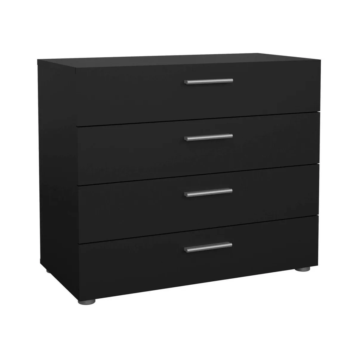 Cassettiere > Dmora Cassettiera con maniglie nera 80x68h cm - Arwen Nero