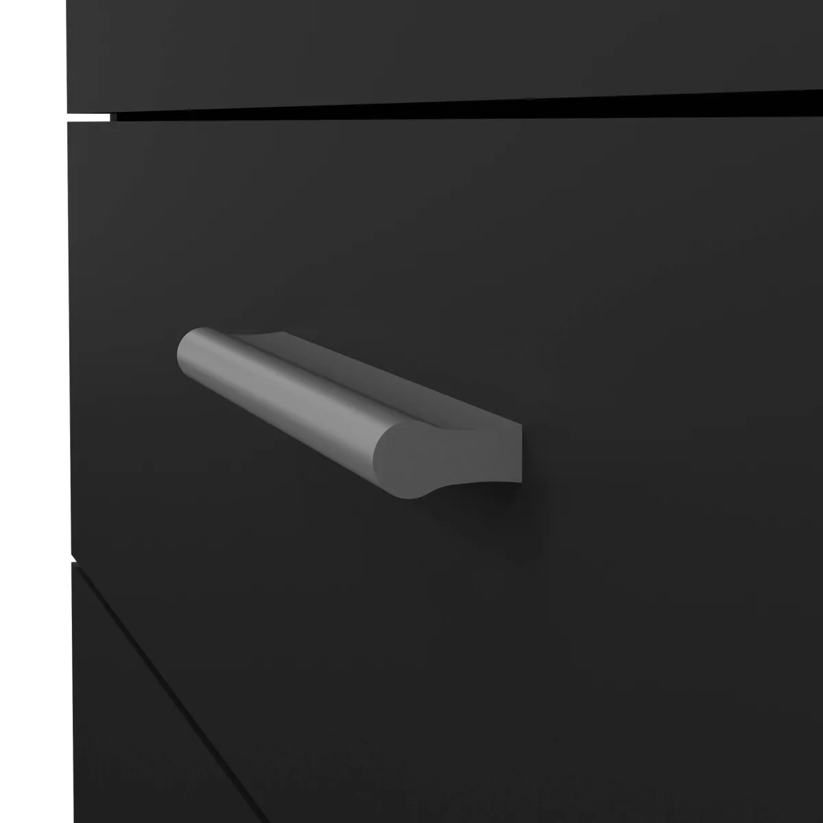 Cassettiere > Dmora Cassettiera con maniglie nera 80x68h cm - Arwen Nero