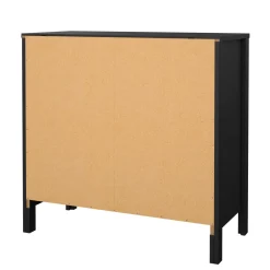 Cassettiera con maniglie nera 82x79h cm - Sagar