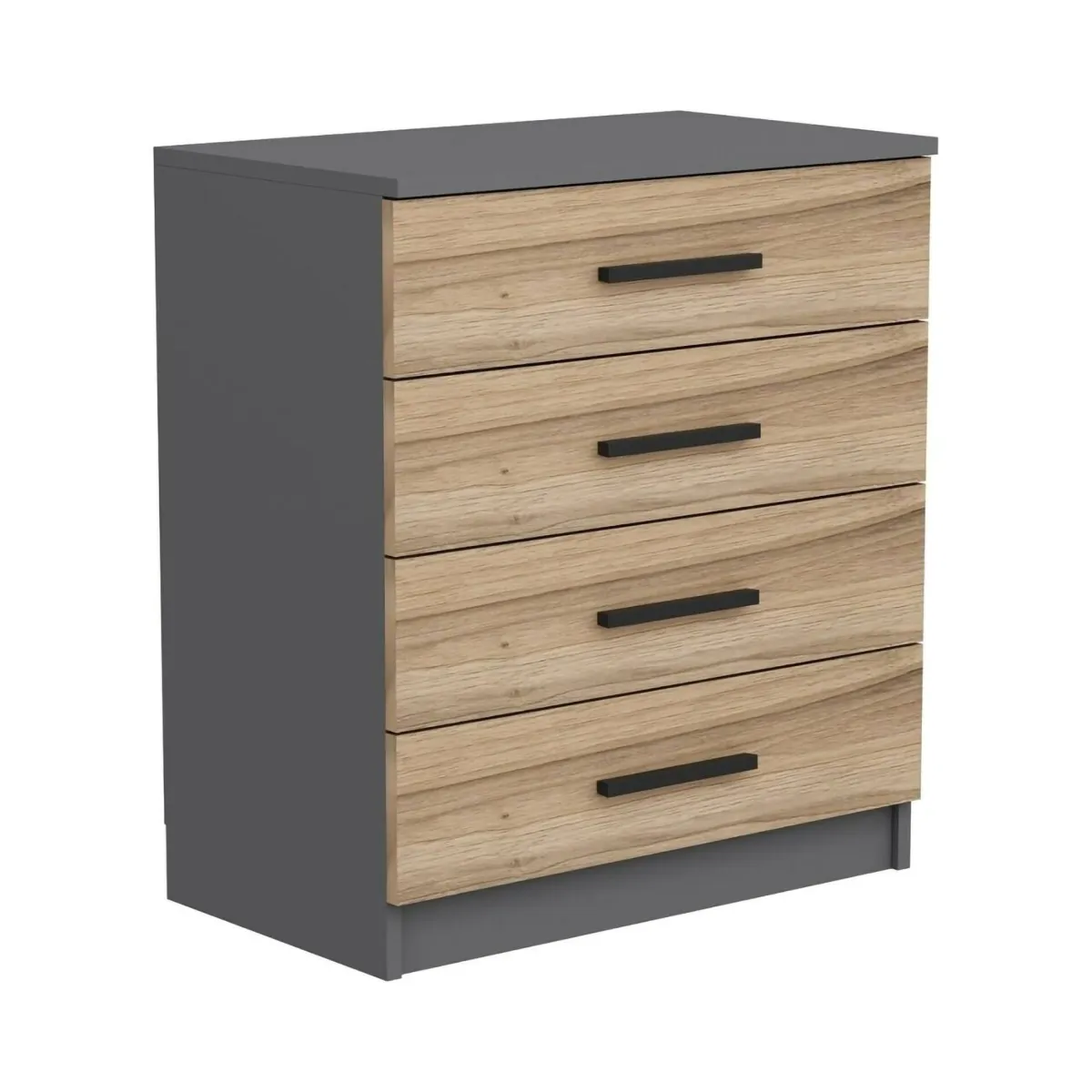 Cassettiere > Dmora Cassettiera con maniglie noce 70x42h cm - Kalmaegi Marrone Noce