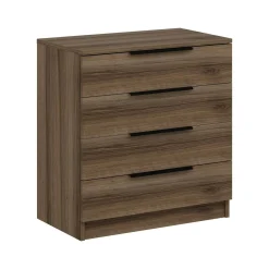 Cassettiera con maniglie noce 73x77h cm - elysee