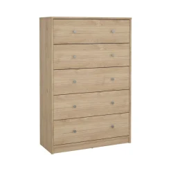 Cassettiera con maniglie rovere 72x108h cm - Contessa