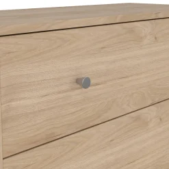 Cassettiera con maniglie rovere 72x108h cm - Contessa